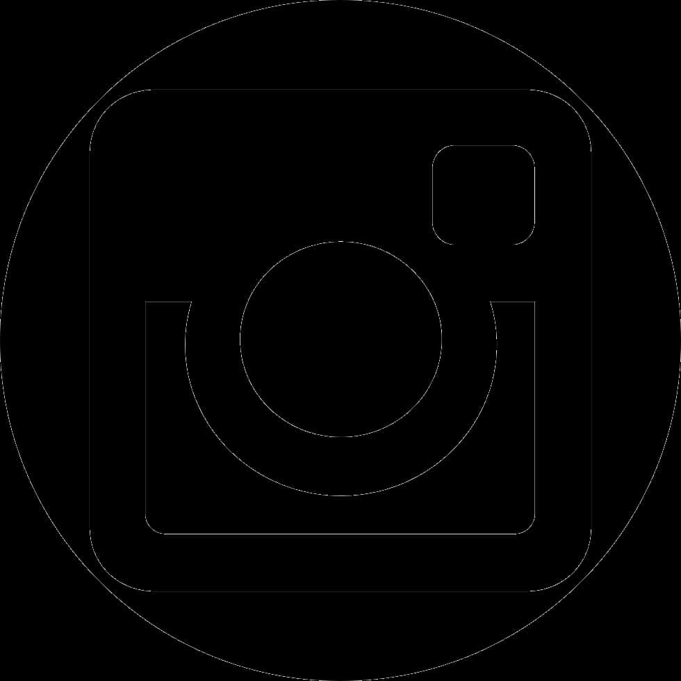 Instagram Logo White Outline PNG Image