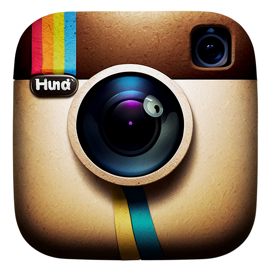 Instagram Logo With Shadow Effect Png 95 PNG Image