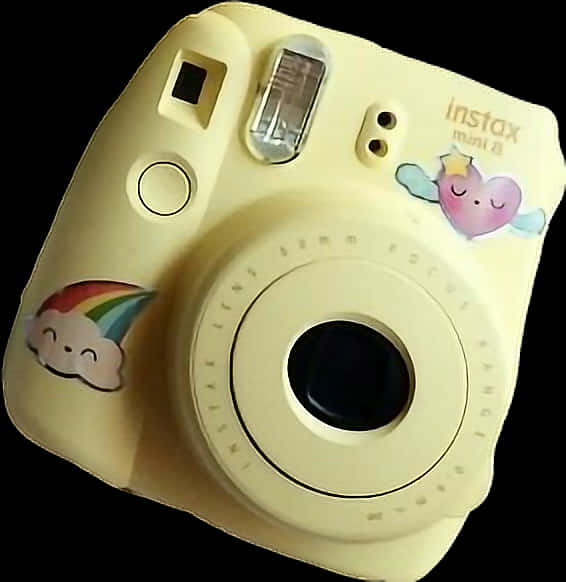 Instax Mini8 Camerawith Stickers PNG Image