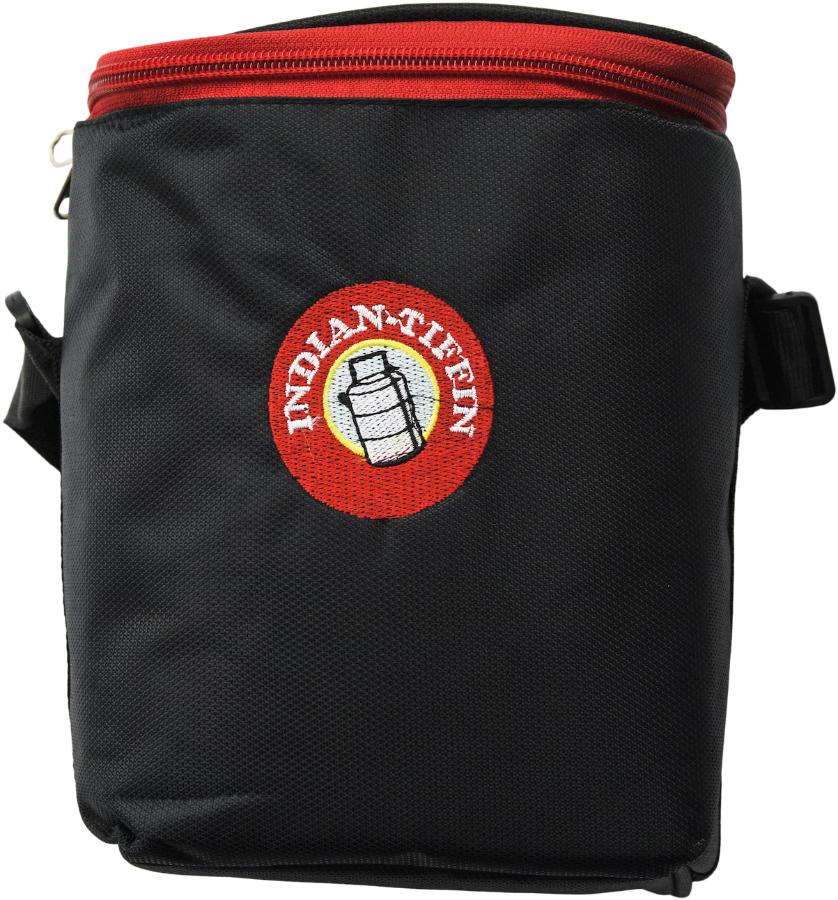 Insulated Tiffin Carrier Bag Black Red PNG Image