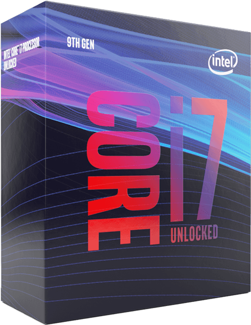 Intel Corei79th Gen Processor Box PNG Image