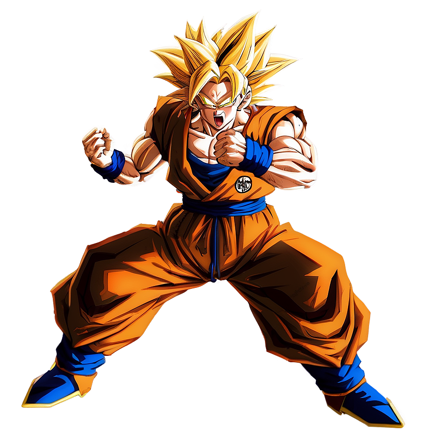 Intense Battle Ssj3 Goku Png Jcm18 PNG Image