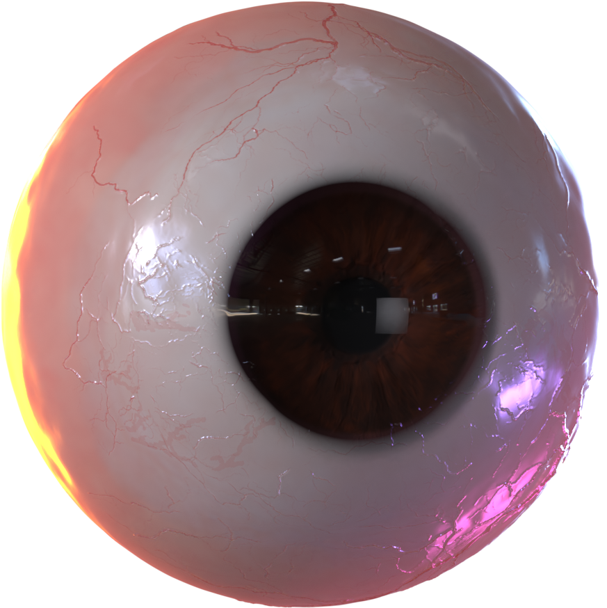 Intense Brown Human Eye PNG Image