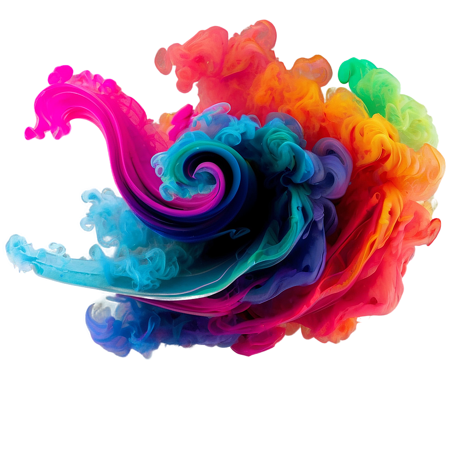 Intense Color Smoke Curl Png 06122024 PNG Image