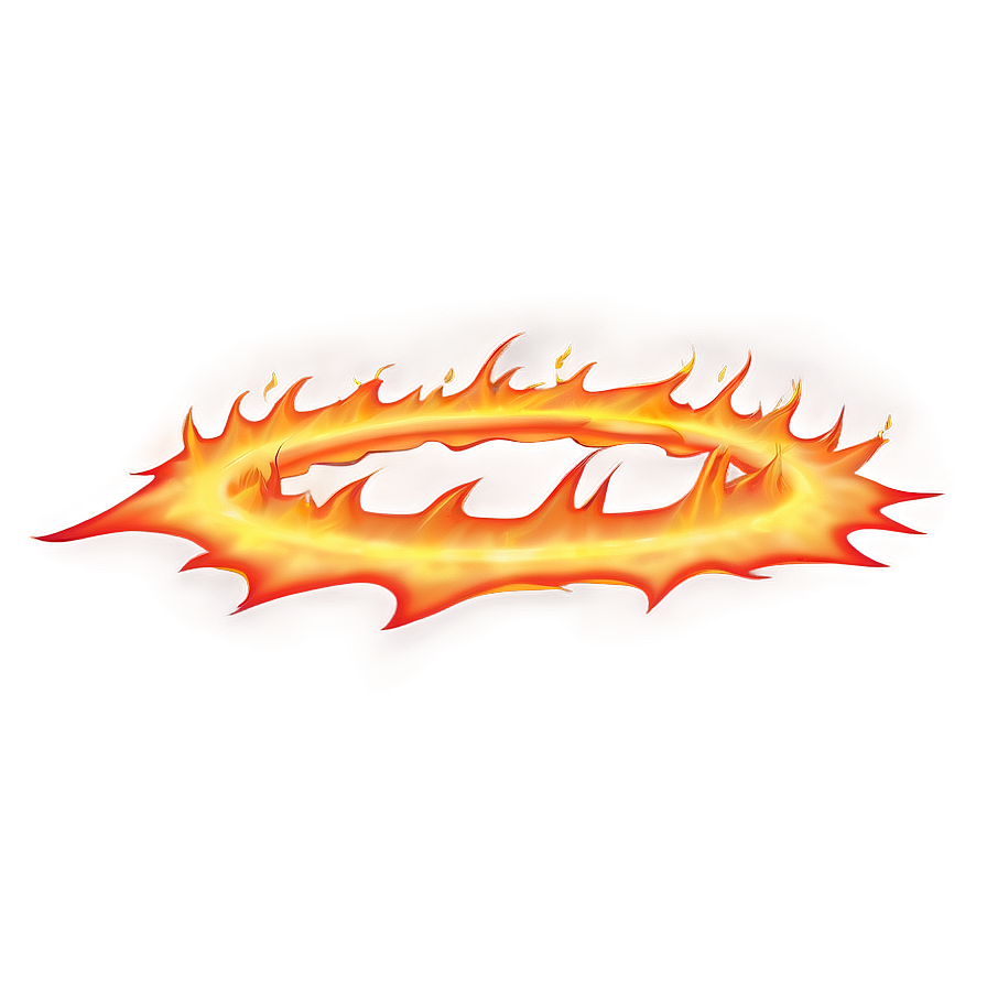 Intense Fire Circle Drawing Png Tml PNG Image