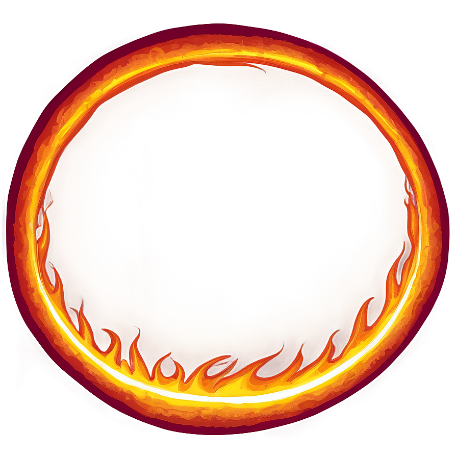 Intense Fire Circle Drawing Png Ymb PNG Image