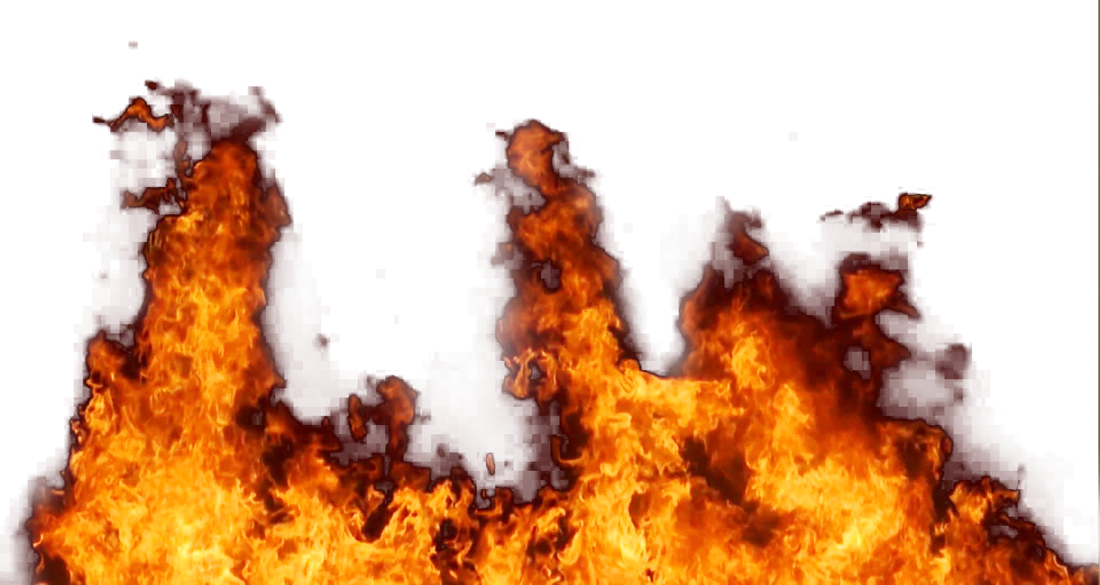 Intense Flames Raging Fire PNG Image