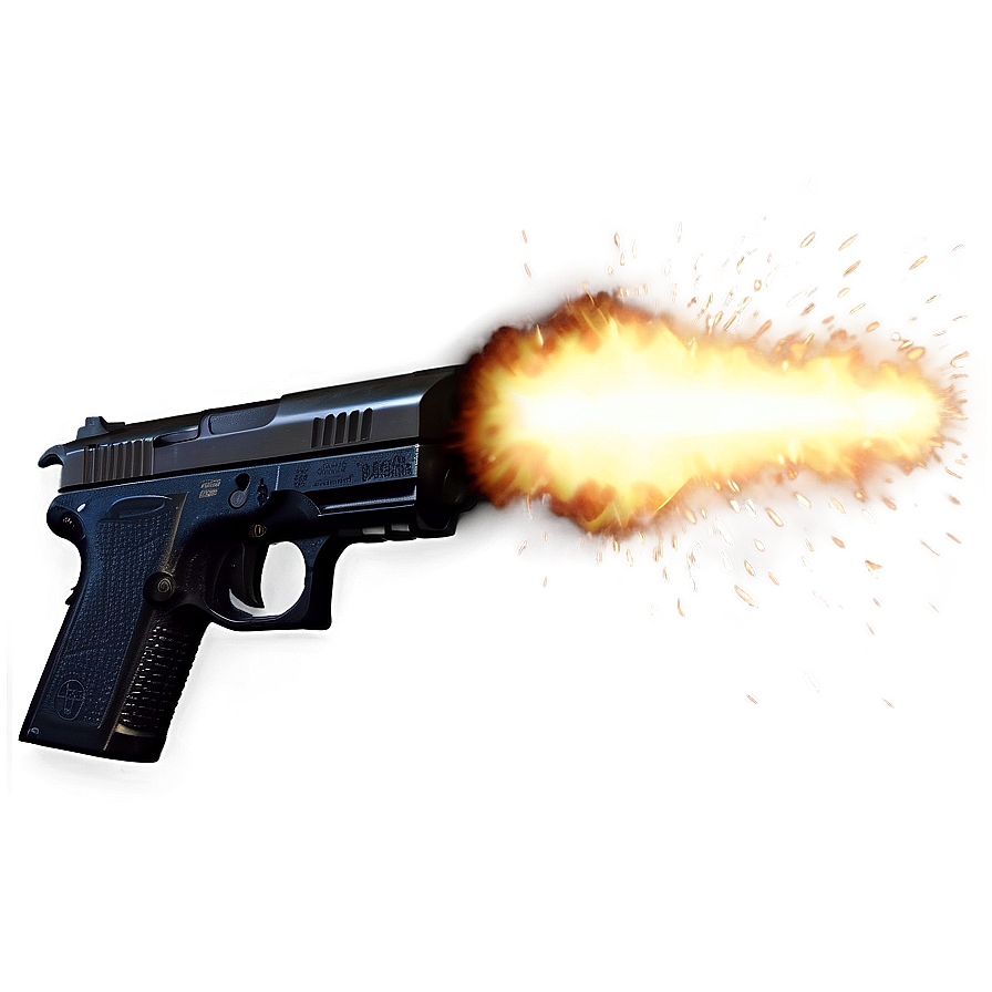 Intense Gun Flash Png Rru PNG Image