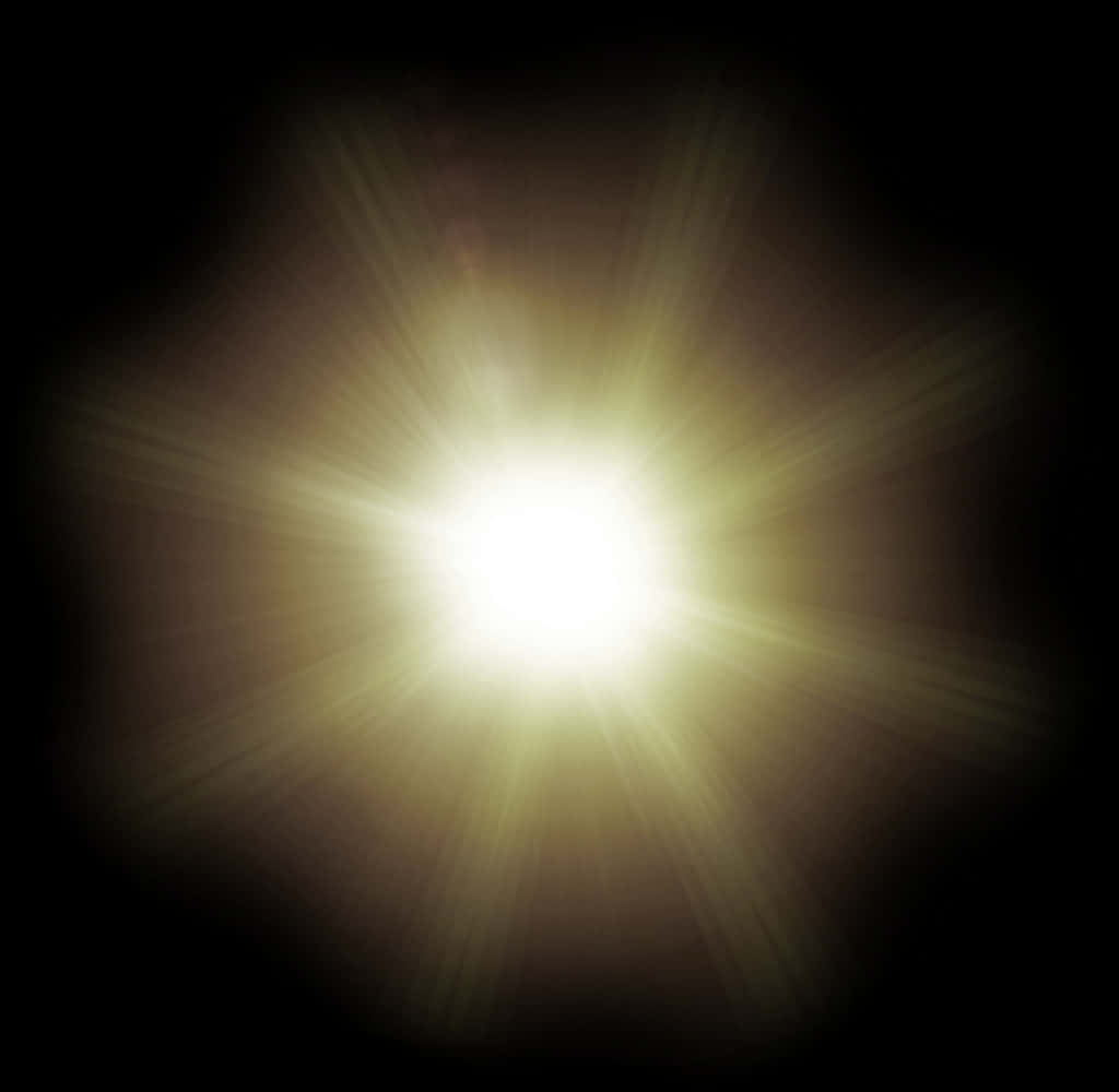 Intense Lens Flare Glow PNG Image