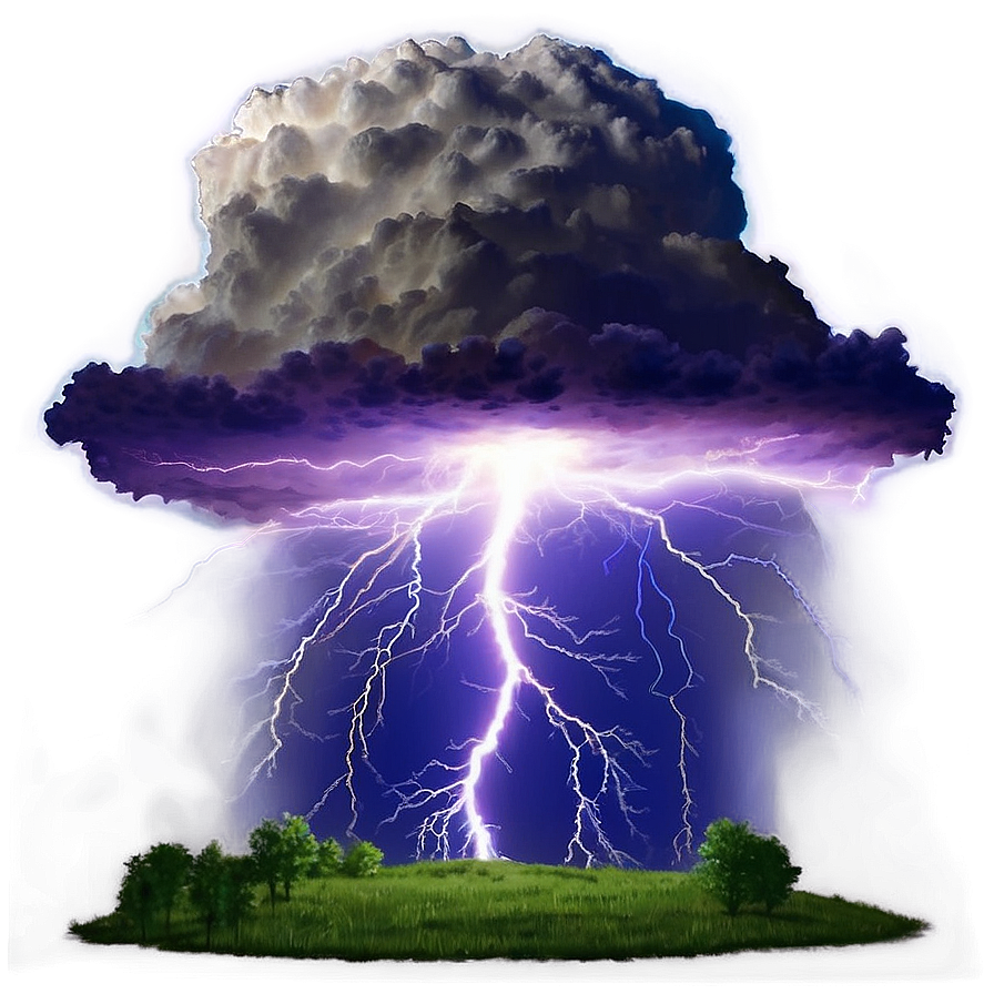 Intense Thunderstorm Lightning Png Gyc71 PNG Image