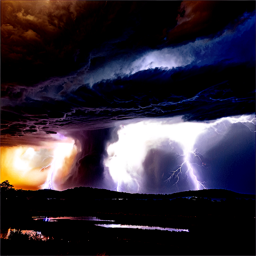 Intense Thunderstorm Night Png 06202024 PNG Image