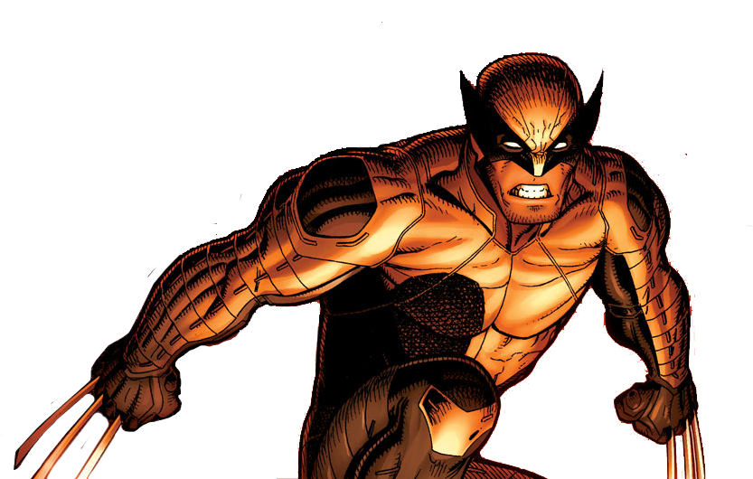 Intense Wolverine Comic Artwork PNG Image