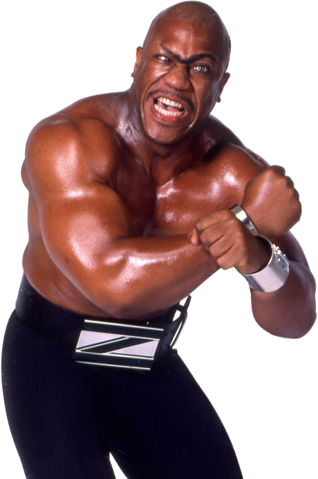 Intense Wrestler Pose PNG Image