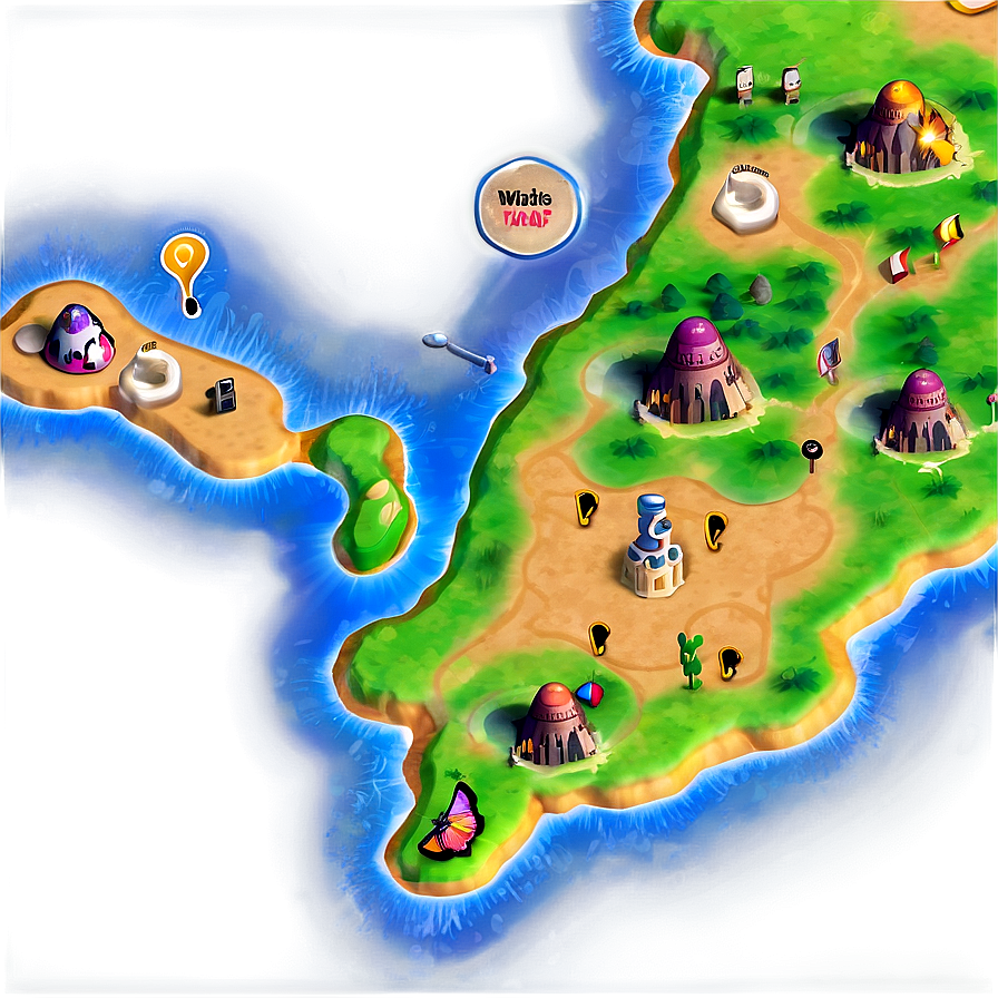 Interactive Game Map Png Bgu PNG Image