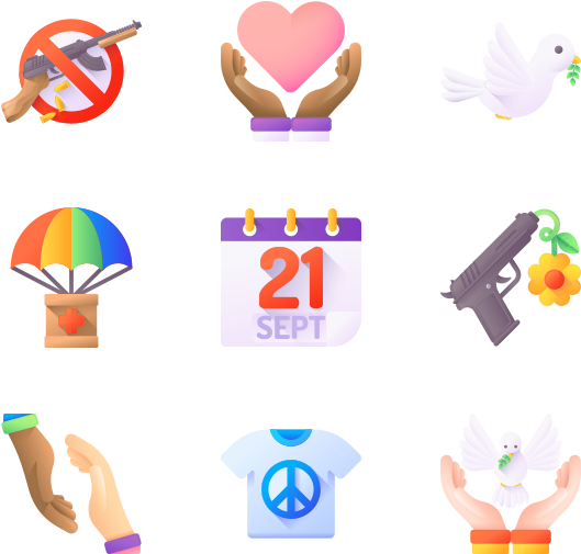 International Peace Day Emojis PNG Image