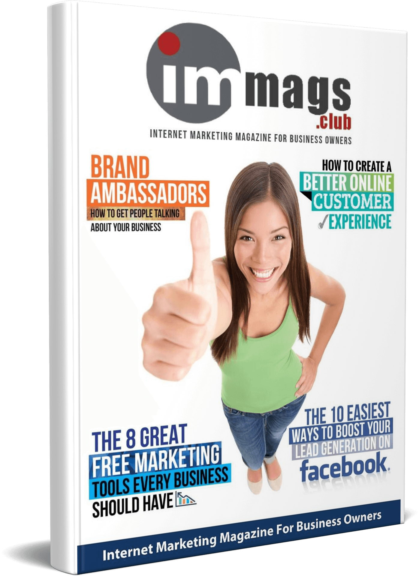 Internet Marketing Magazine Cover PNG Image