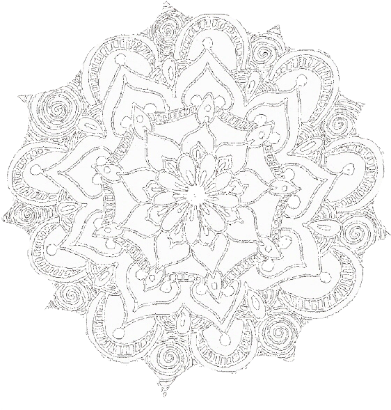 Intricate Floral Mandala Design.png PNG Image