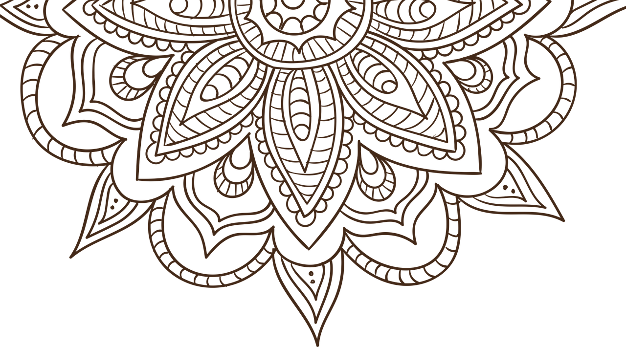 Intricate Mandala Design PNG Image