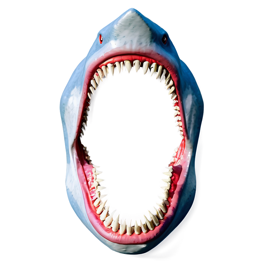 Intricate Shark Jaw Drawing Png Hcr PNG Image