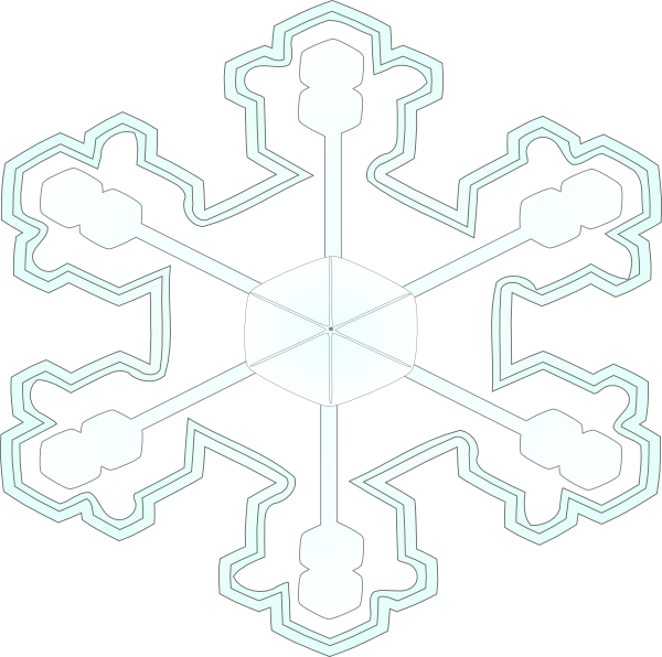 Intricate Snowflake Design PNG Image