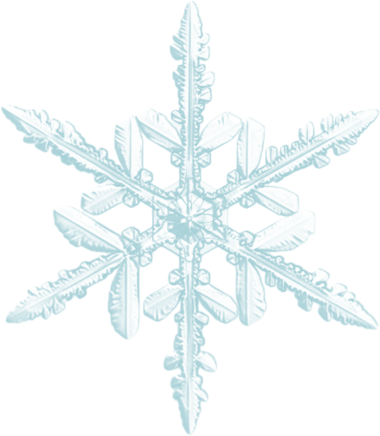 Intricate Snowflake Design PNG Image