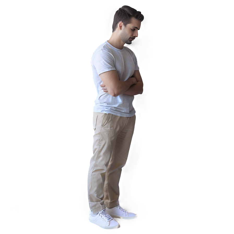 Introspective Male Sketch Png Jfx PNG Image