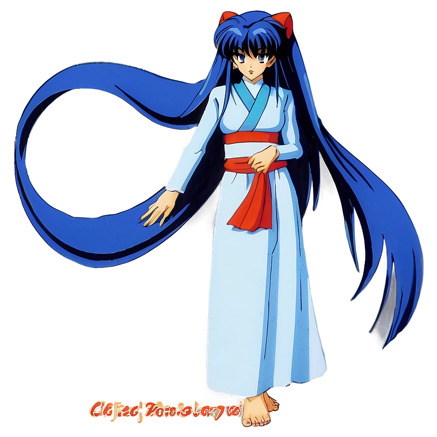 Inuyasha Kagura Wind Sorceress Png Cjc34 PNG Image