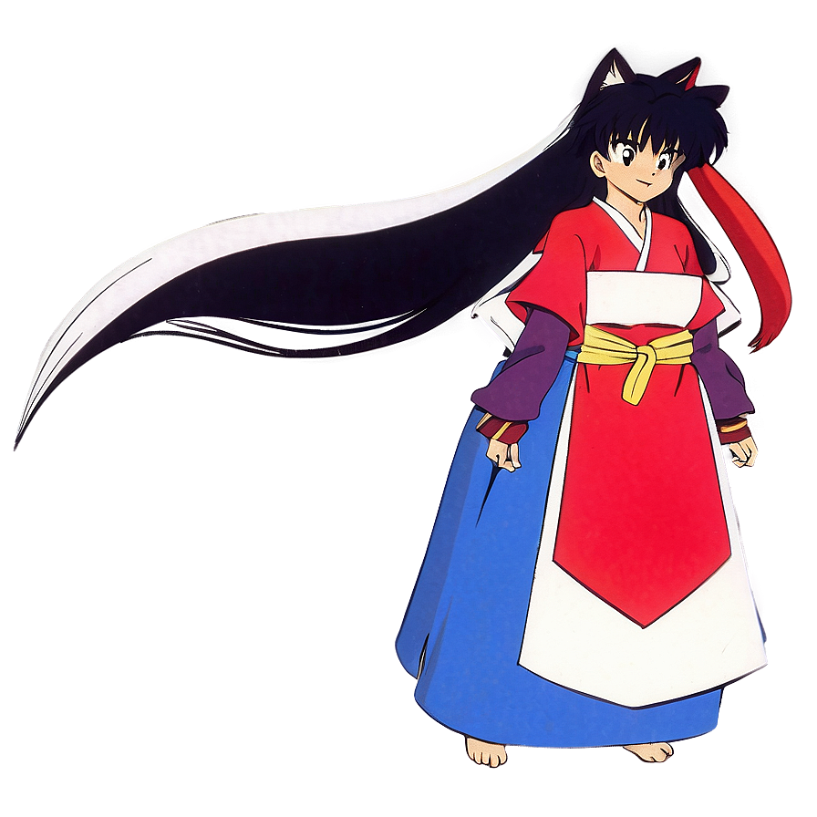 Inuyasha Kagura Wind Sorceress Png Iqx11 PNG Image