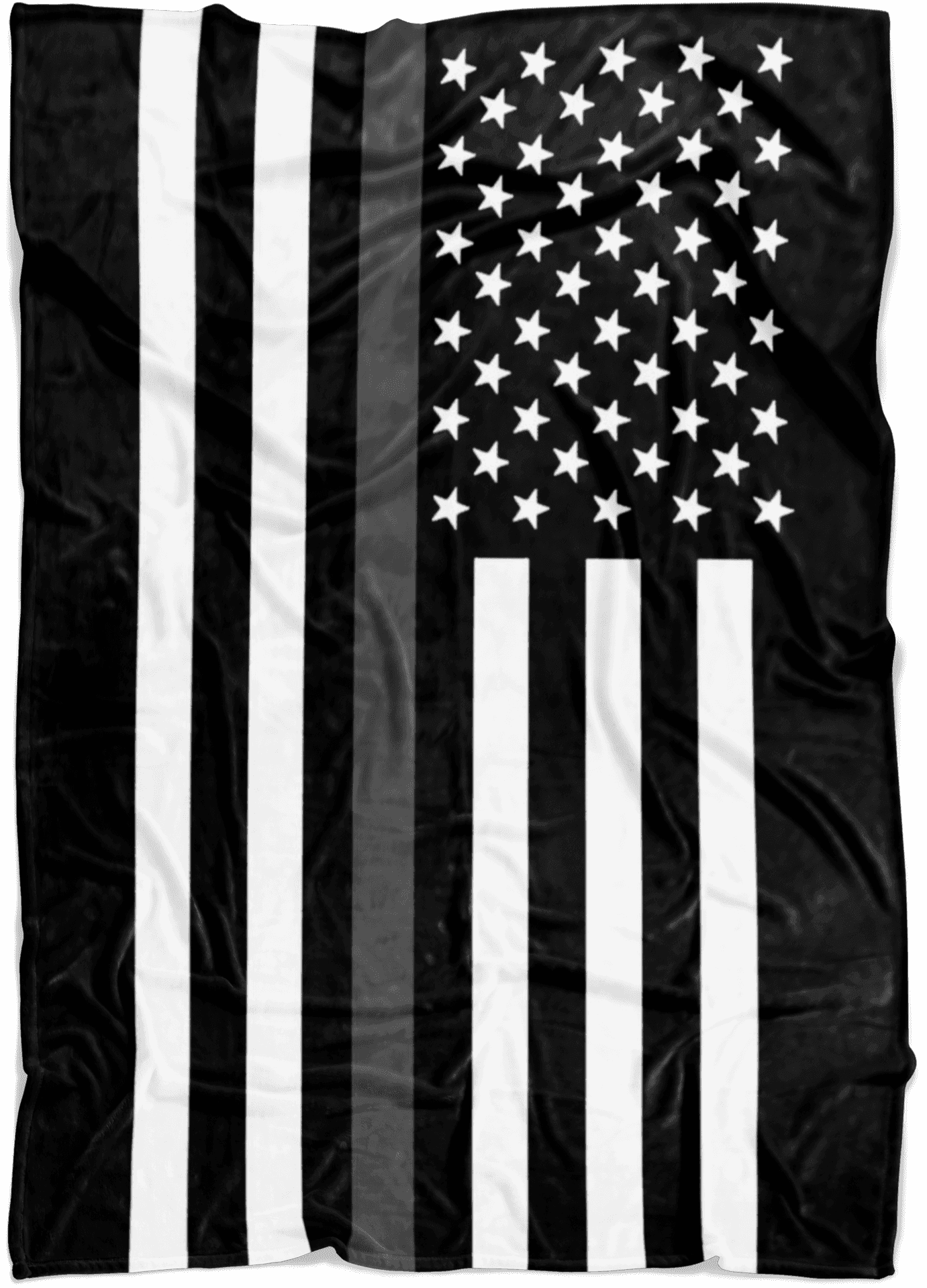 Inverted American Flag Blackand White PNG Image