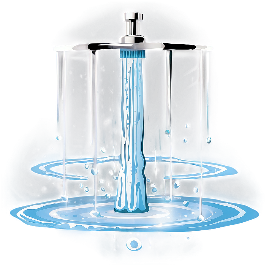 Invigorating Shower Water Png 7 PNG Image