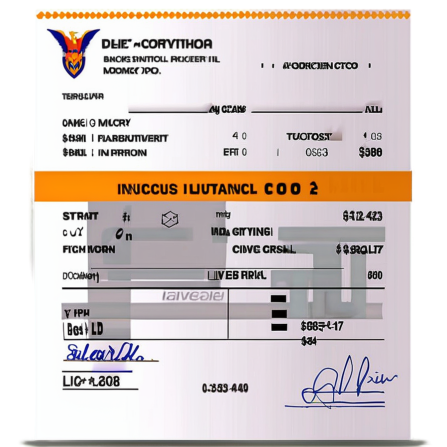 Invoice Bill Document Png Edc93 PNG Image