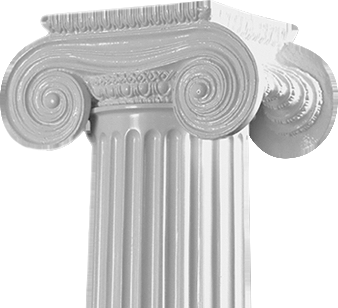 Ionic Column Capital Architecture Detail PNG Image