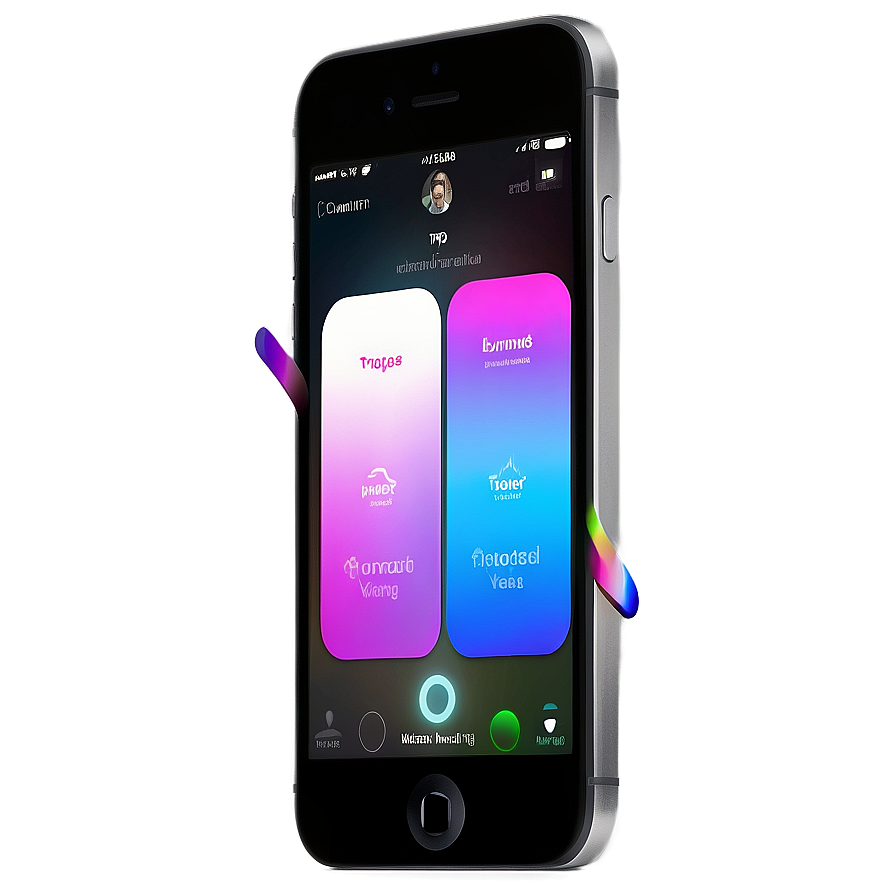 Iphone With Siri Activation Png 47 PNG Image