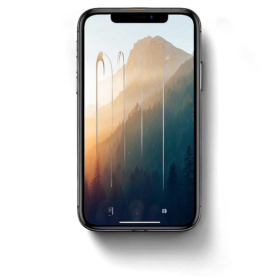 Iphone X Mockup In Landscape Png Wyd PNG Image