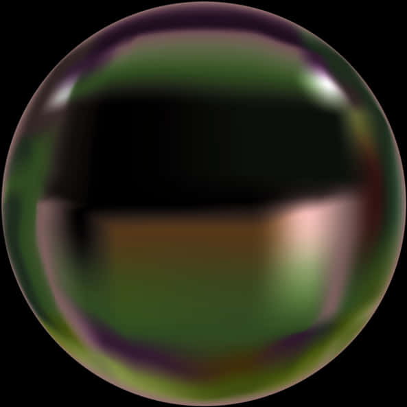 Iridescent Soap Bubble PNG Image