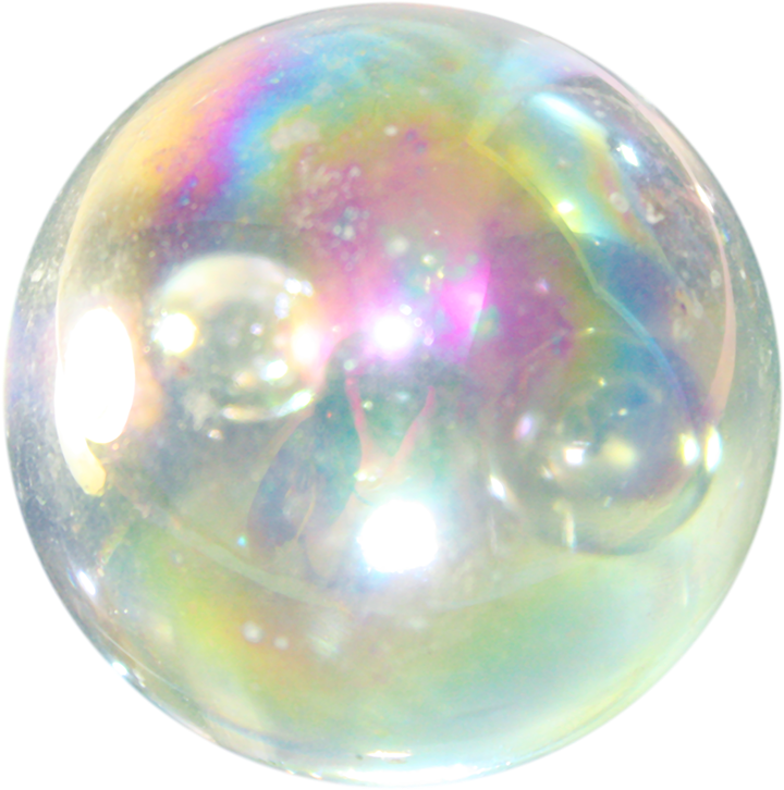 Iridescent Soap Bubble Closeup.png PNG Image