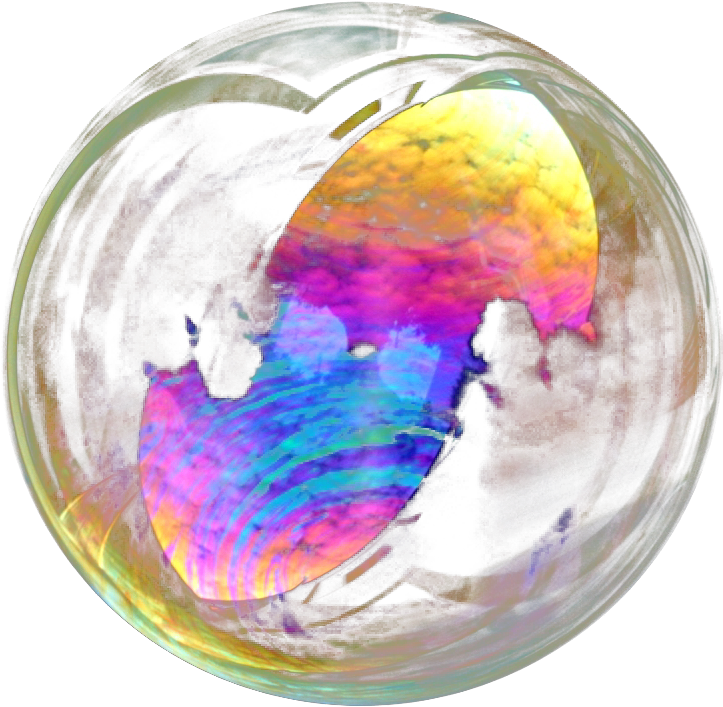 Iridescent Soap Bubble Texture PNG Image