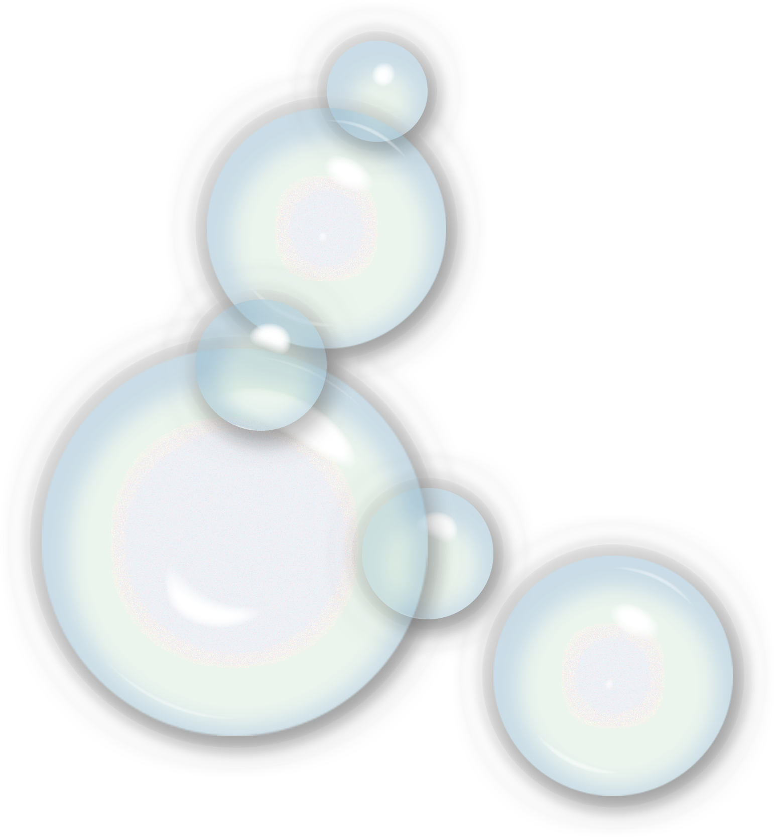 Iridescent Soap Bubbles Cluster.png PNG Image