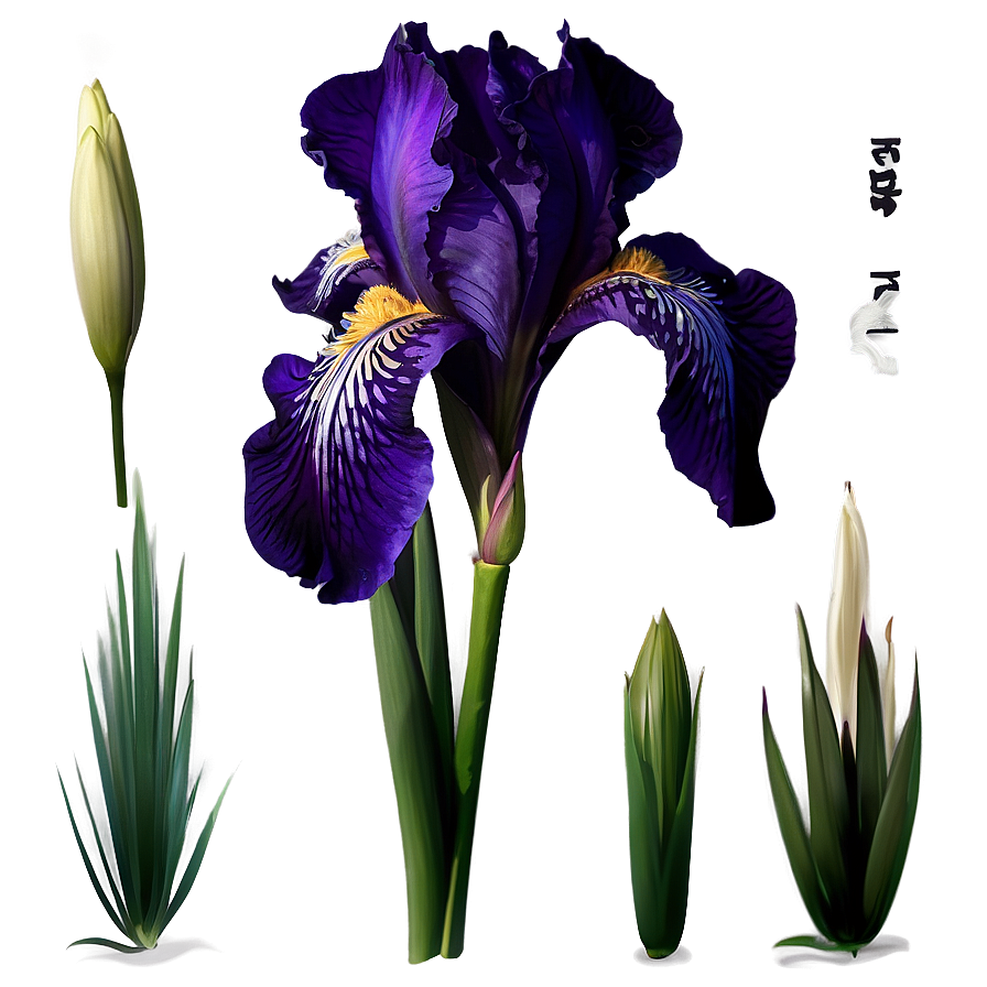 Iris Flower Transparent Png Crv PNG Image