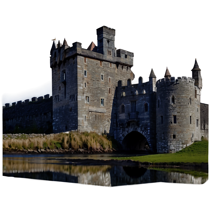 Irish Castle Silhouette Png Ltx8 PNG Image