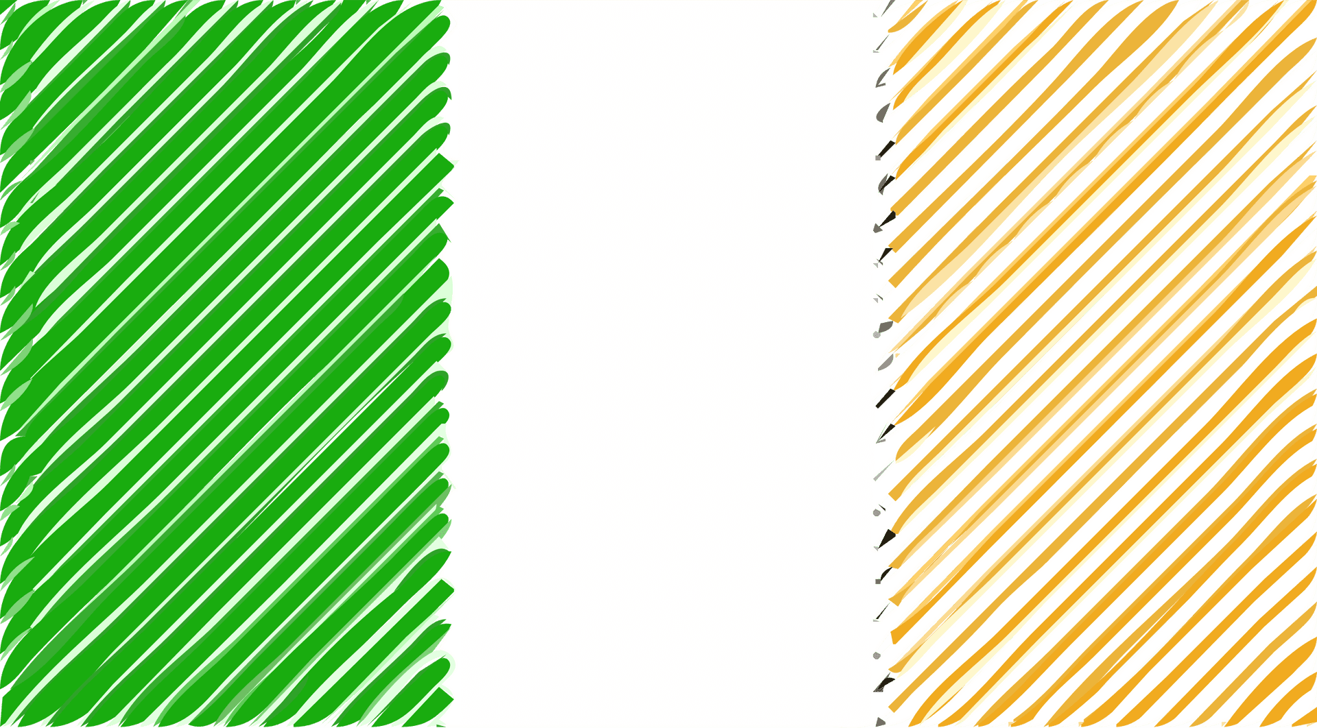 Irish Flag Abstract Art PNG Image