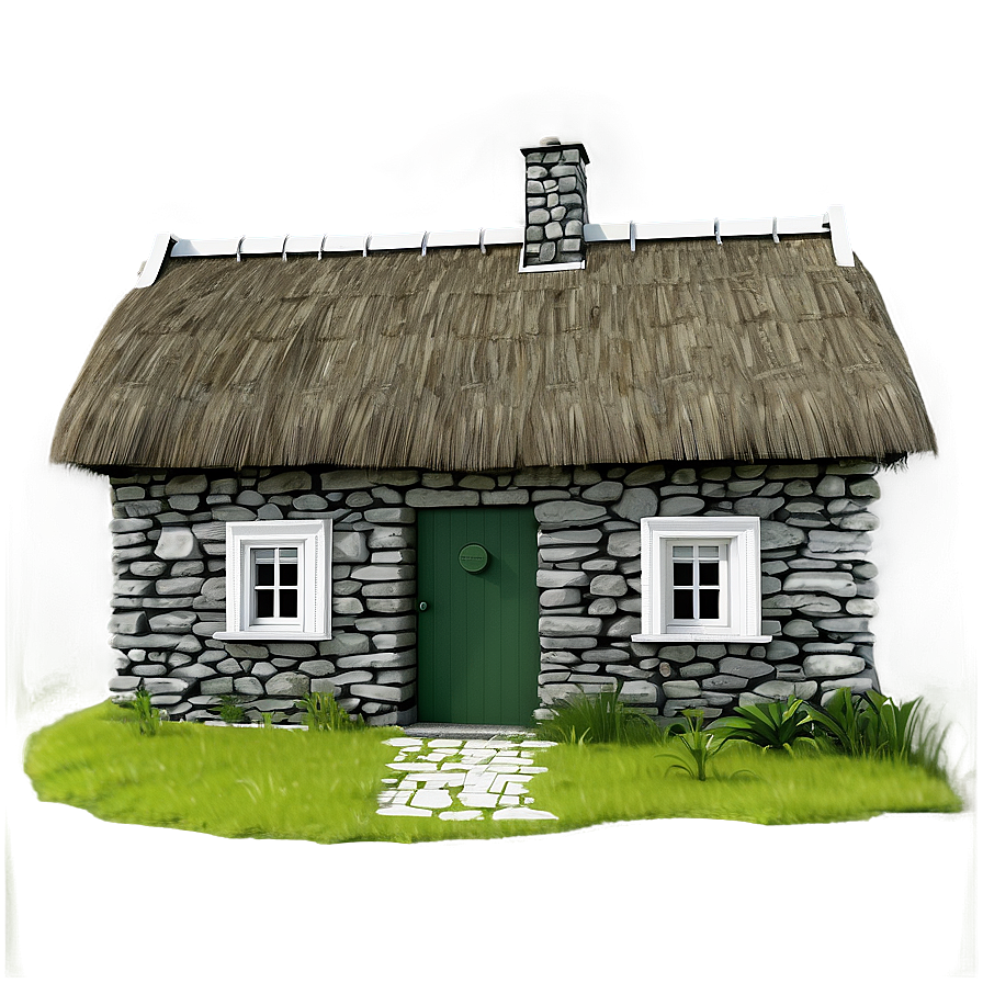 Irish Traditional Cottage Png Kod PNG Image