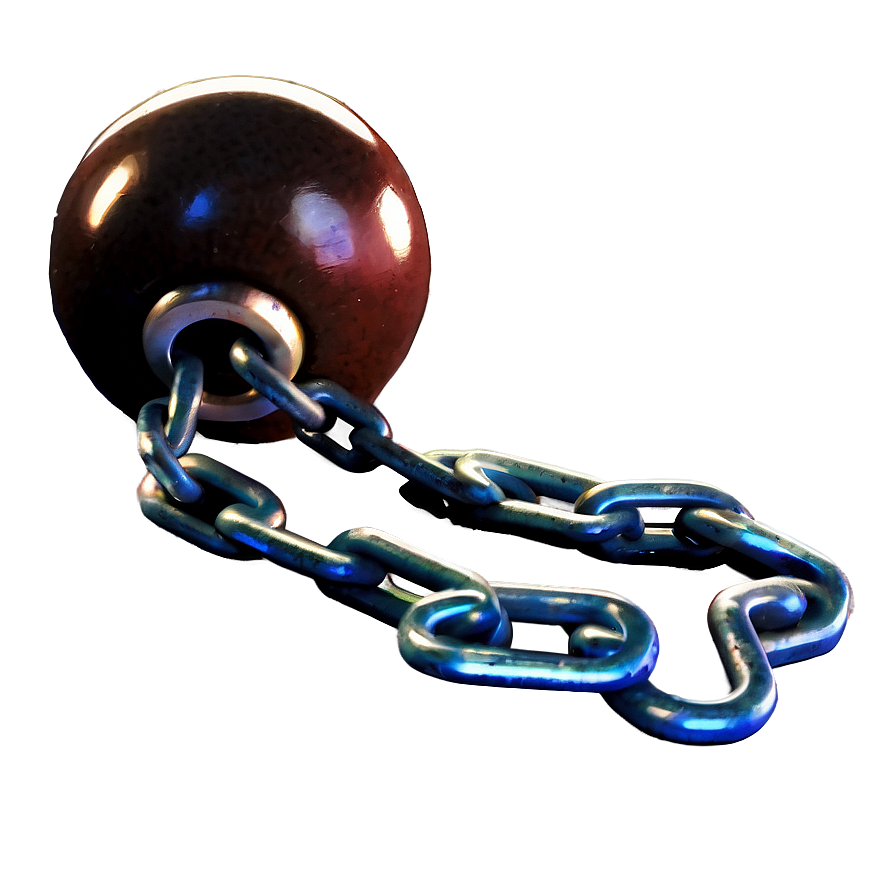 Iron Ball And Chain Cartoon Png 06282024 PNG Image