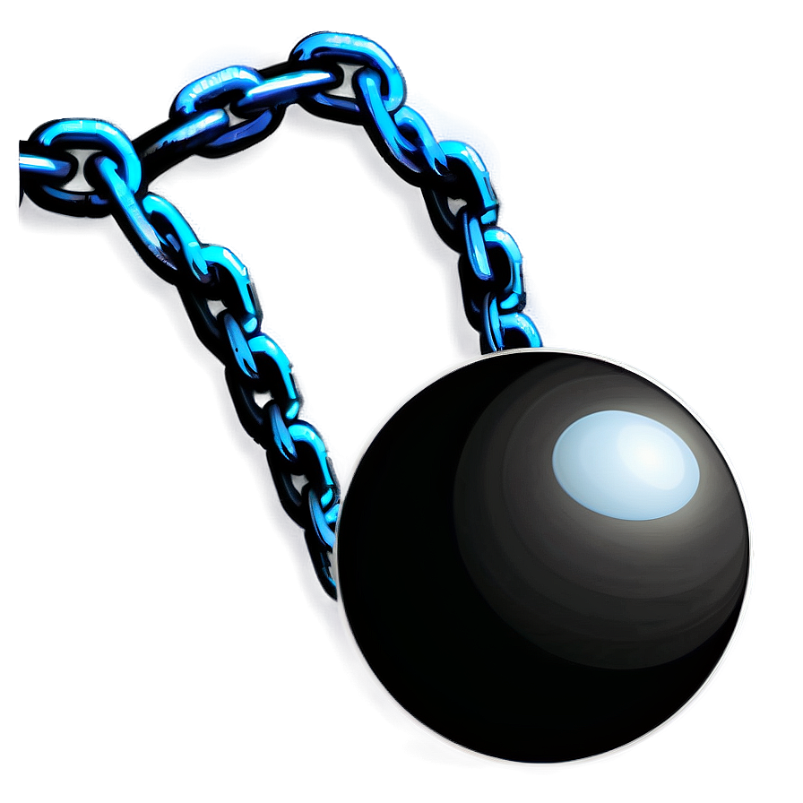 Iron Ball And Chain Cartoon Png Vbh52 PNG Image