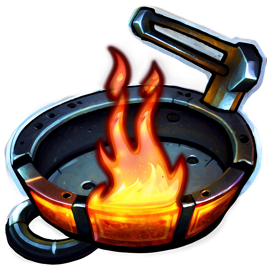 Iron Forge Flames Png 05242024 PNG Image