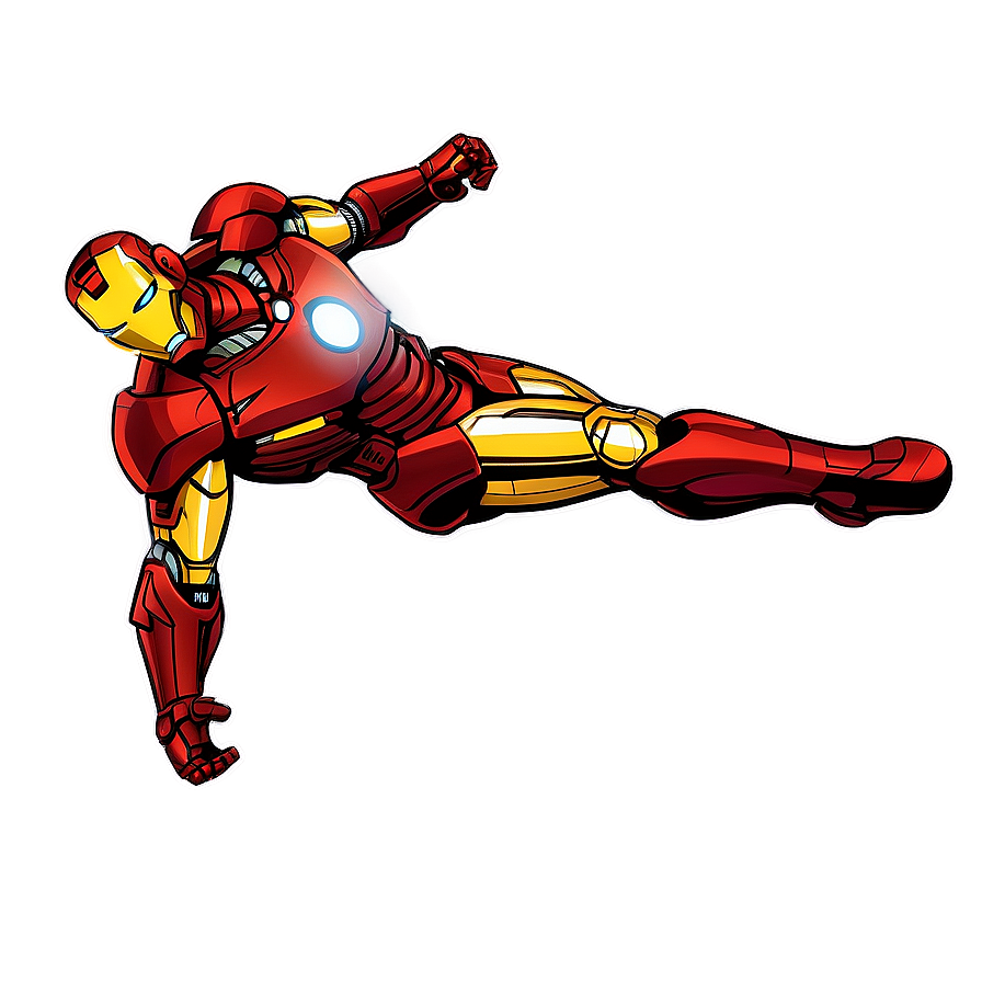 Iron Man Flying Illustration Png 68 PNG Image