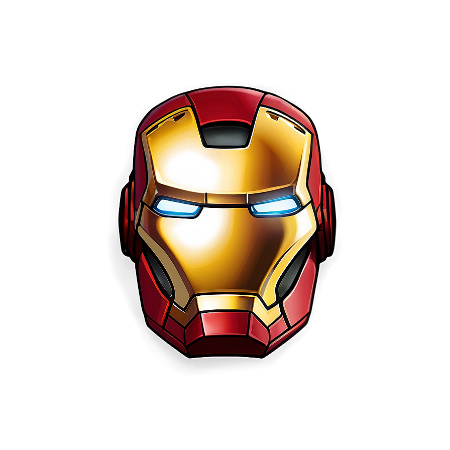 Iron Man Helmet Gold And Red Version Png 17 PNG Image