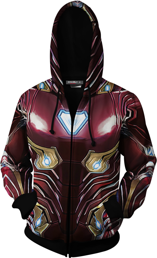 Iron Man Inspired Hoodie Design PNG Image