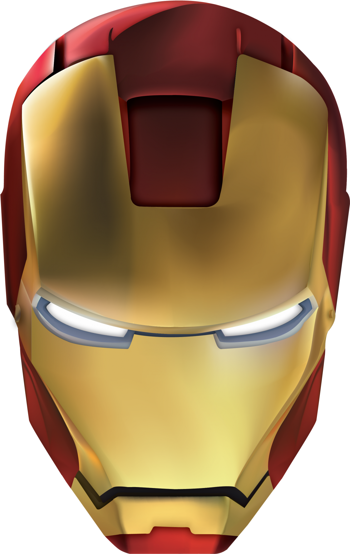 Iron Man Mask Close Up PNG Image