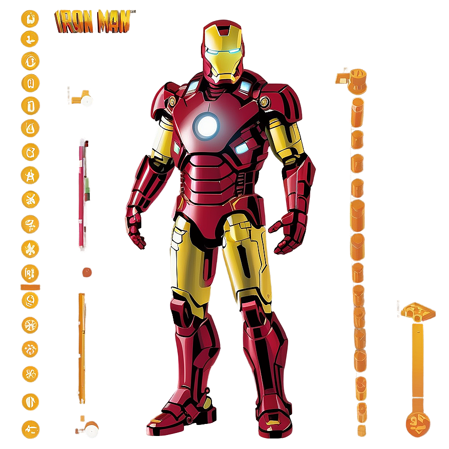 Iron Man Reactor Vector Png Kai43 PNG Image